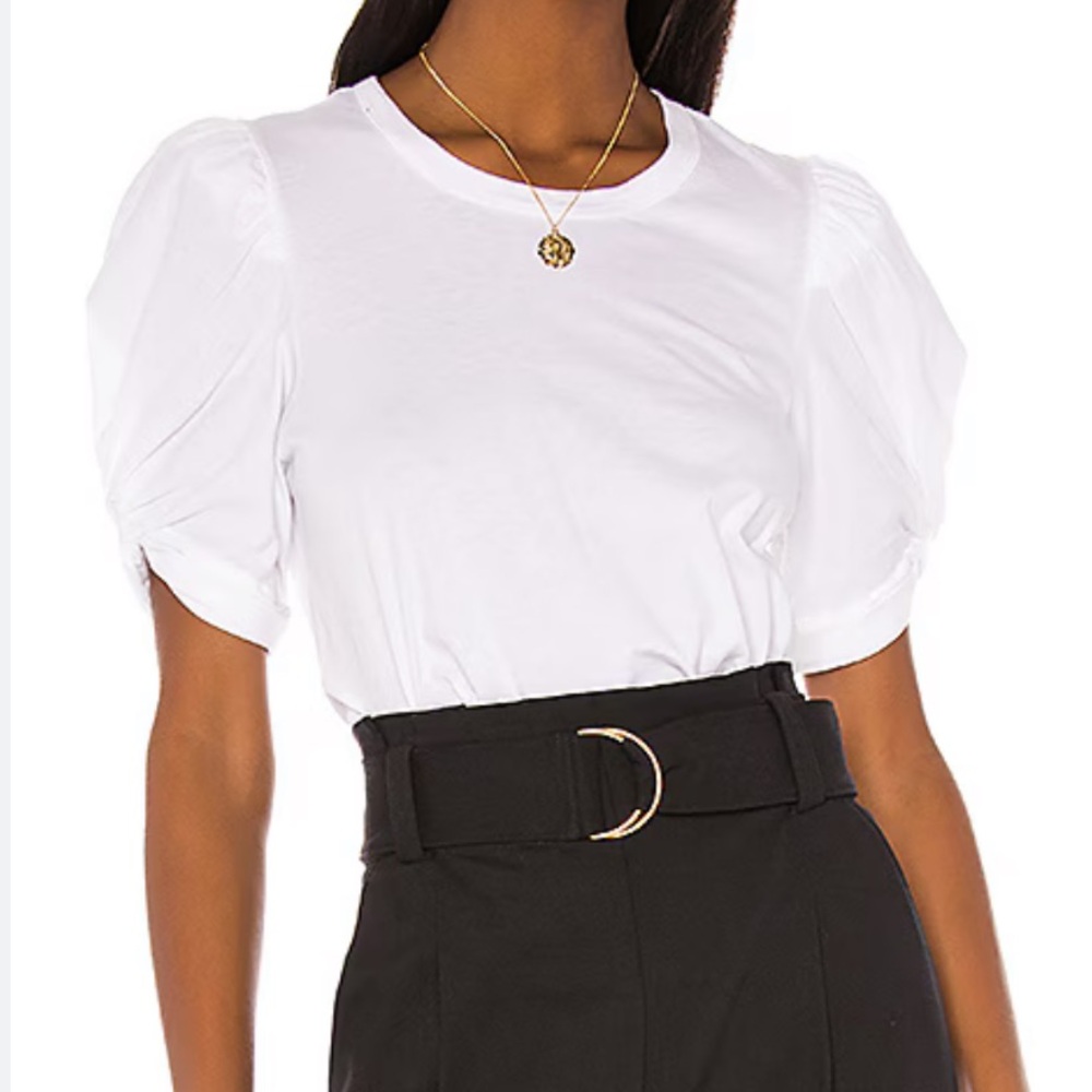 A.L.C. Kati Ruched Puff Sleeve Tee